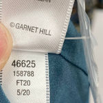 Garnet Hill  Mini Dress Long Sleeve Blue Multicolor Knee Length Womens Size 16 Photo 6