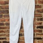 Vince White Flat Front Boyfriend Trouser Slim Fit Chino Pants Women's Size 2 Photo 2