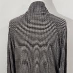Lou & grey  Loft Brown and Black Houndstooth Knit Mock Turtleneck Top Size Small Photo 4