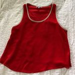 Naked Zebra Red/Orange Chiffon Tank Photo 0