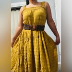 Old Navy  Yellow Bohemian Sleeveless Sundress Layered Midi Dress Size M Photo 11