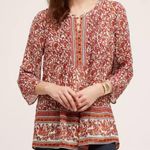 Meadow Rue (Anthropologie) Floral Blouse Red Size undefined Photo 1