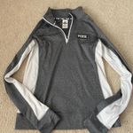 PINK - Victoria's Secret Gray Ultimate Half Zip Photo 2