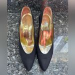 Vintage Charles Jourdan Paris Chic Marsala Timeless Nior Heels Pumps Size 7 Black Photo 13
