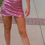 Lulus Mini Pink Sequin Bodycon Dress Photo 0