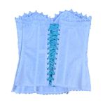 Frederick's of Hollywood New Fredricks Of Hollywood Dream White Blue Lace Corset Top Photo 2