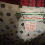 Flying Tomato Anthropologie  Red and Black Plaid Pleated Coat Jacket Size L Photo 2