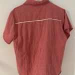 Mods tech red and white extra large women’s pearl snap western shirt Size XL Photo 3