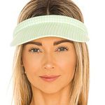 Lele Sadoughi  x Solid & Striped Women's Hard Visor Hat Green‎ White One Size Photo 7
