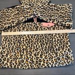 BP . Leopard Print Fuzzy Sherpa Pullover Quarter Zip Black Pink - M‎ Photo 8