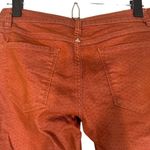 prAna  Burnt Orange Geo Picante Dots Low Rise Kara Straight Jeans Women Sz 2/26 Photo 7