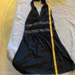 ENTRY ‎ Sexy black beaded plunging neckline dress​ Photo 7