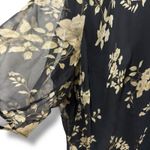 Marina Rinaldi Size 3X Black Floral 100% Silk Maxi Dress Event Cocktail 31 Italy Photo 3