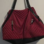 Sondra Roberts  Red and Black Quilted Shoulder Bag Photo 1