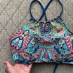 BP  paisley teal bikini set beach summer vacation lake size L paddle boarding Photo 4