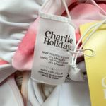 Charlie Holiday  Pink Stripe Two Pieces Swimsuit Bikini Swimwear Size Small Photo 5