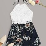 Romwe Floral Romper Photo 0