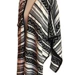 Southwest vibes oversized poncho sweater Gray Photo 0