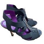 Sergio Rossi  Women's Black Strappy Stretch Heels Size 8/39 - SKU 1920 Photo 0