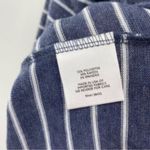 Modcloth Peplum Long Sleeve Knit Top Blue White Striped Photo 6