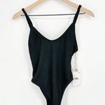 Good American NEW Always Fits One Piece Swimsuit Crinkle Black Women's 1/2 S/M Photo 2