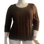 Elementz  ruffled 3/4 sleeve blouse Photo 0