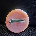 Avon Peach floral Avon Cameo Brooch Orange Photo 1