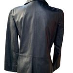 Jacqueline Ferrar Vintage Jaqueline Ferrar Black Genuine Lambskin Leather Jacket Medium Photo 2
