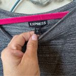 EXPRESS ❤️ grey & metallic silver sparkle sweater S CLEARANCE Photo 4
