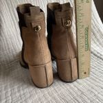 Tod's  Classic Tan Suede Heeled Chelsea Boots Size 37‎ Photo 3