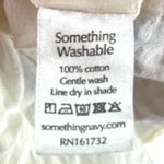 Something Navy Women's Floral Maxi Dress Cream Blue Size XL Sleeveless Tiered Photo 2