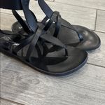 Free People  Vacation Day Black Leather Wrap Sandals New! Photo 6