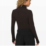 Lululemon Rest Refined Bodysuit Garnet / Sequoia Size XL Mock Neck Photo 4
