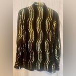 Vintage Tunique Evening S Black Gold Heavy Sequin Formal Jacket Blazer Disco Size L Photo 4