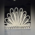 Felicity Statement Black/White Floral Appliqué sleeveless midi dress size Small Black Photo 12