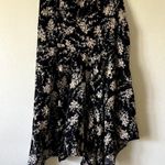 Michael Kors size 2 black beige midi skirt 100% silk C10 Photo 1