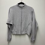 Lululemon Easy Going Jacket Heathered Silverscreen Grey | Size 4 Photo 3