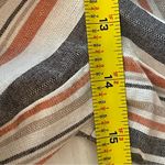 easel Anthropologie Cream Striped Pure Cotton Wide Leg Pants NWOT Size M Photo 10