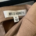 Wild Honey Faux Suede Camel Tan Taupe Mini Skirt Juniors Size M/Women’s XS/S Photo 4