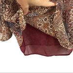 Ella Moss  Long Sleeve Graphic Silk Blouse Size XS Photo 8