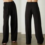 Velvet by Graham & Spencer Leona High Rise Wide Leg Trouser Pants Pockets 6 $229 Black Photo 1