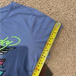 Ed Hardy  Pale Blue Graphic Print Crop Top Tee Photo 6