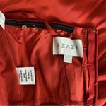 Azazie  Eve Rust Red Sweetheart A Line Prom Dress Evening Gown Satin Feminine Photo 12