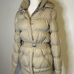 Mango MNG tan down puffer coat size XS Photo 2