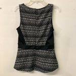 Anthropologie Deletta  Womens Multicolor Sculpted Lace Peplum Top Photo 2