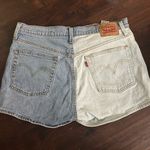 Levi's  Light‎ Blue and Cream Denim Shorts Photo 1