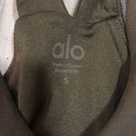 Alo Yoga Alo Airbrush Real Bra Tank in Olive Photo 3