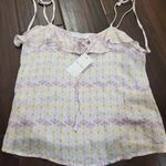 Pink Rose Lavender and yellow tank size small women's by  new with tags Photo 0