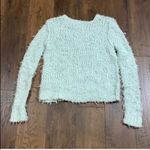 Free People  Shag Crewneck Sky Blue Sweater Photo 4