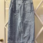 Madewell Denim Button-Front Midi wrap Skirt Photo 2